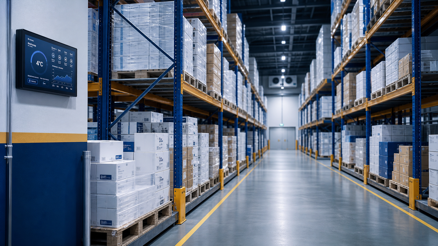 Medical and pharmaceutical storage warehouse in Saudi Arabia.